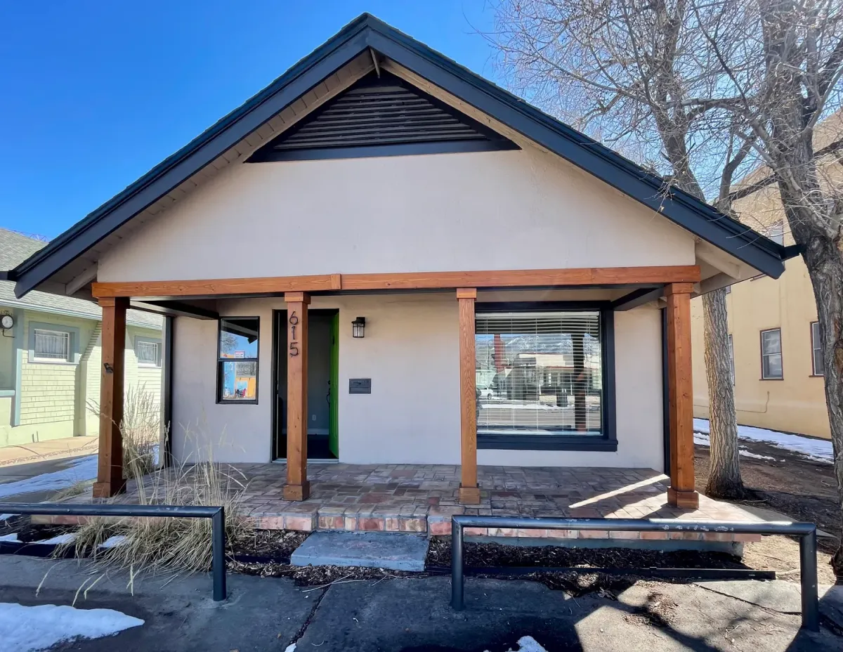 The 1900 house on South Nevada Avenue that holds Comfort & Joy Cat Cafe