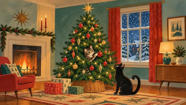 How to Keep Your Cat Away From the Christmas Tree