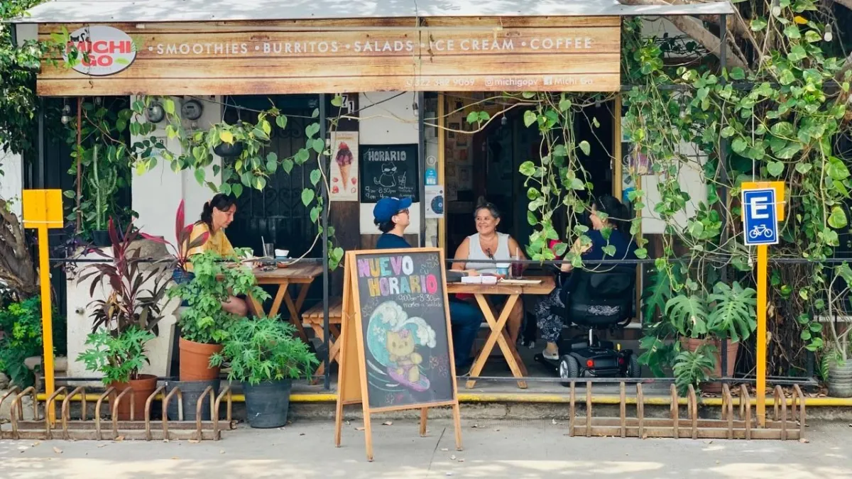 Fachada do Michi Cat Café