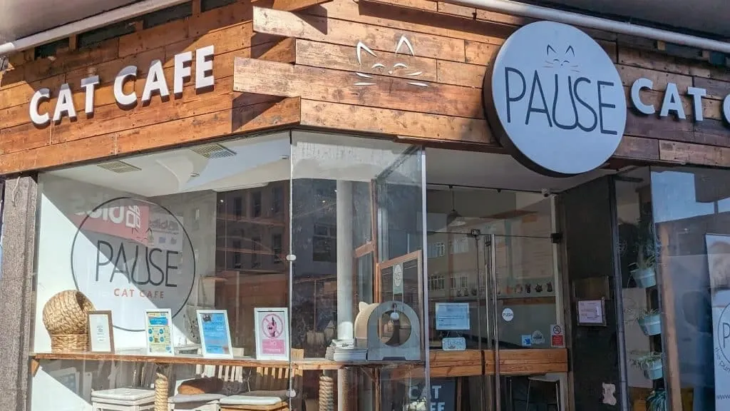 Pause Cat Cafe exterior"