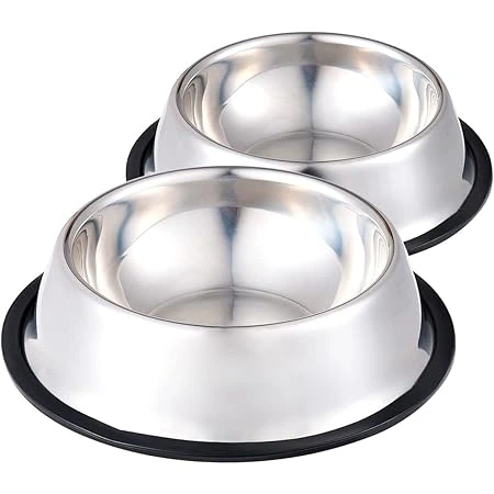 AmazonBasics Steel Water Bowl